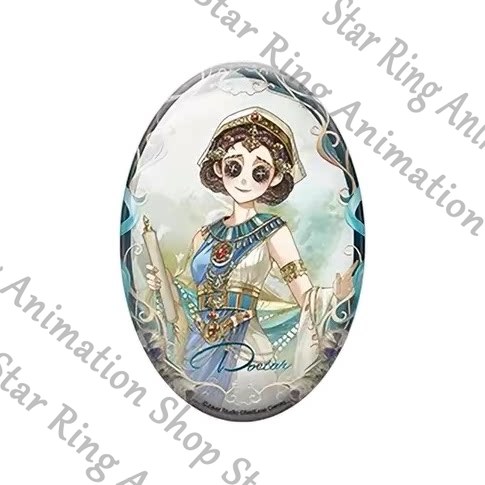 Watch Accessories - ตราสัญลักษณ์สังกะสีรูปวงรีลายการ์ตูนคอสเพลย์อนิเมะ Identity V อย่างเป็นทางการ ลายหน่วยยาม ช่างฝังศพ