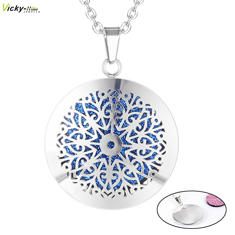 ใหม่น้ํามันหอมระเหยน้ํามันหอมร - Heart Locket Necklace Photo บทวิจารณ์และราคา