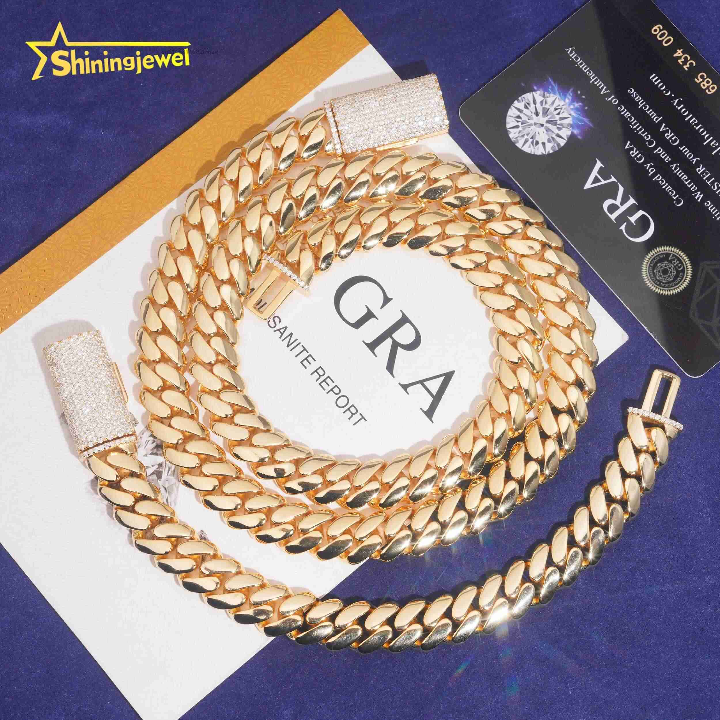สร้อยคอคิวบันลิงค์เงินแท้ 925  - Cuban Link Chain 12Mm บทวิจารณ์และราคา