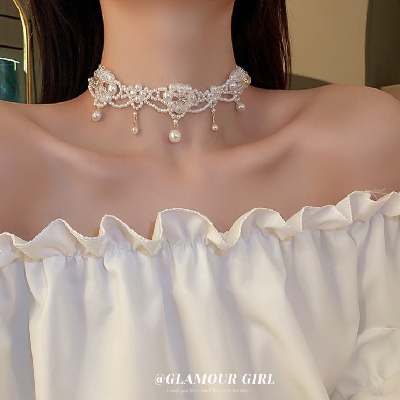 Luxury Vintage Pearlสร้อยคอCho - Pearl Choker Necklace Vintage บทวิจารณ์และราคา