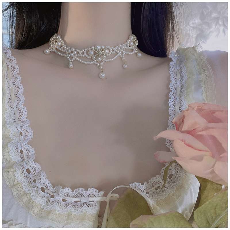 Luxury Vintage Pearlสร้อยคอCho - Pearl Choker Necklace Vintage บทวิจารณ์และราคา