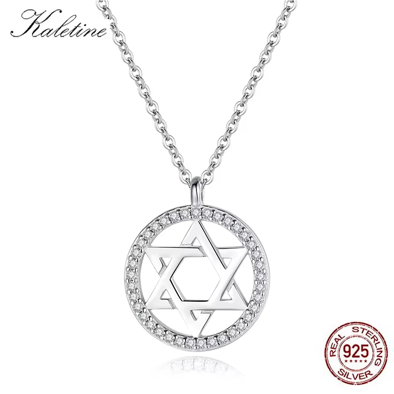 KALETINEชาวยิวMagenดาวของDavid - 925 Sterling Silver Chain Necklace Men บทวิจารณ์และราคา